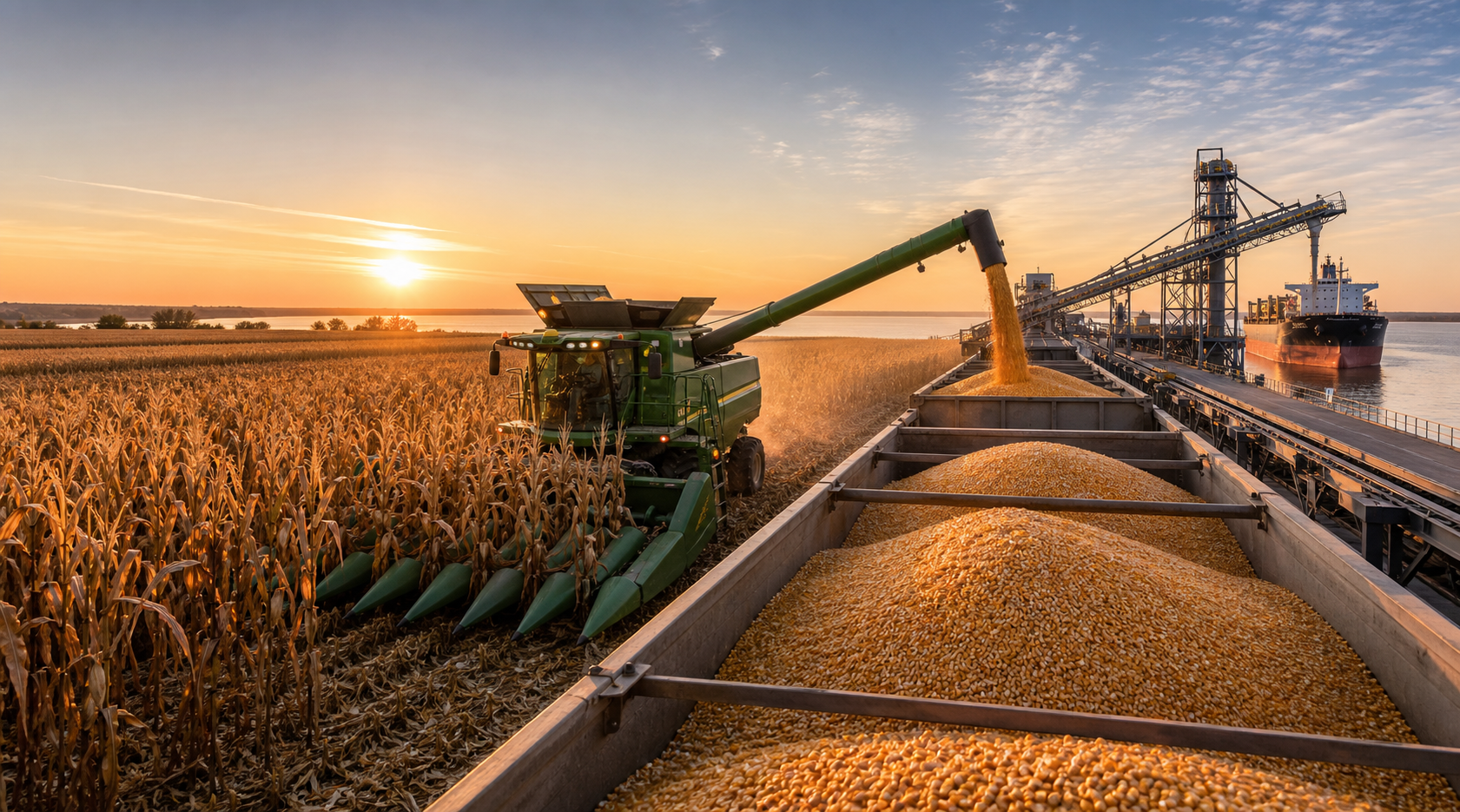 Premium corn export